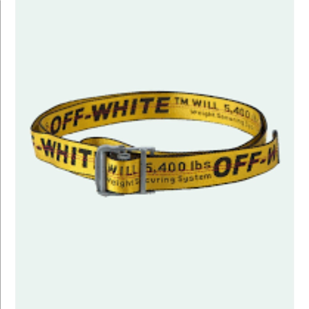 Off-white industrial belt